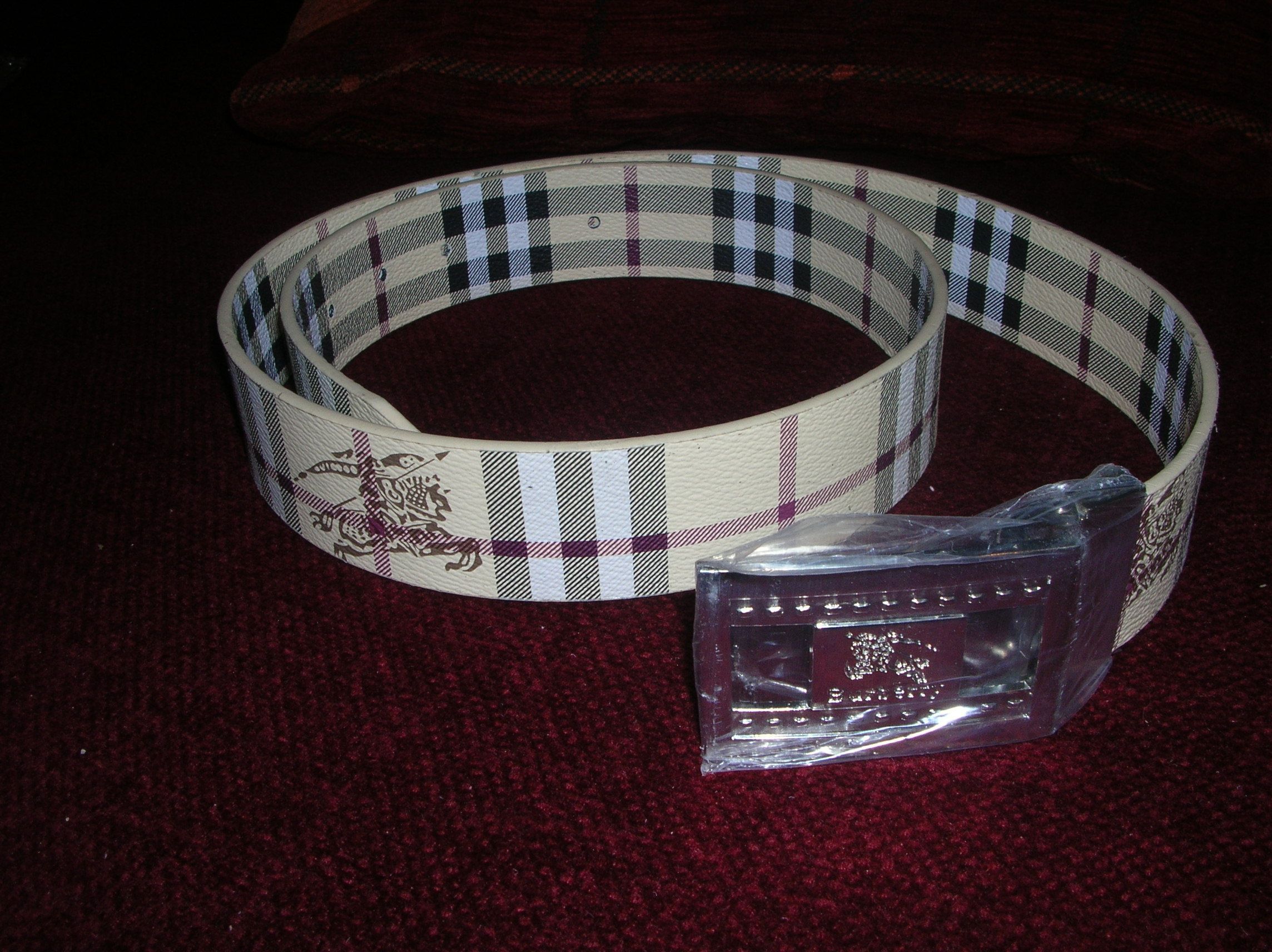 Ceinture Femme Burberry Prorsum Rothly Bleue - Taille 30 (Neuve) Modèle Display